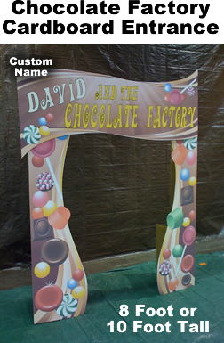 Chocolate Factory Entrance Cardboard Cutout Standup Prop