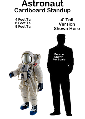 Astronaut Cardboard Cutout Standup Prop