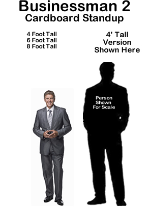 Businessman 2 Cardboard Cutout Standup Prop