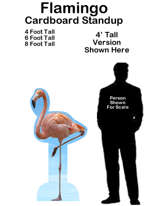 Flamingo Cardboard Cutout Standup Prop