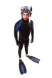 Diver Cardboard Cutout Standup Prop