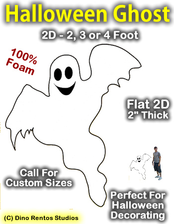 Giant Ghost Foam Prop