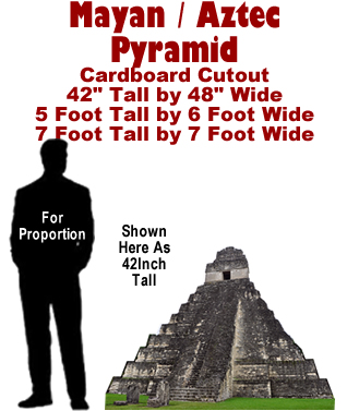 Mayan - Aztec Pyramid Cardboard Cutout Standup Prop