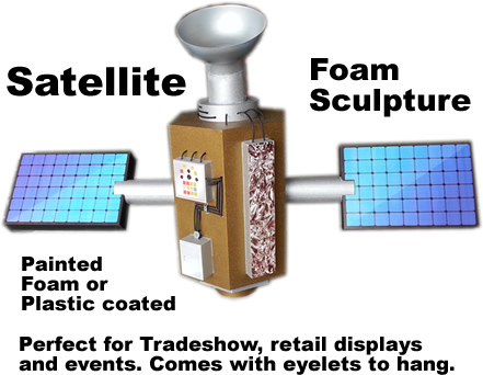 Satellite Foam Sculpture - Decor - Decoration