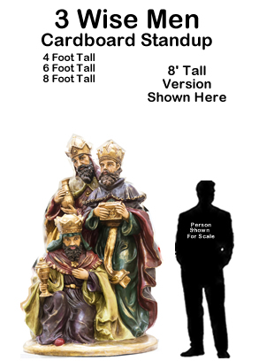 3 Wisemen Cardboard Cutout Standup Prop