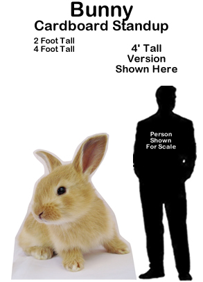 Bunny Cardboard Cutout Standup Prop