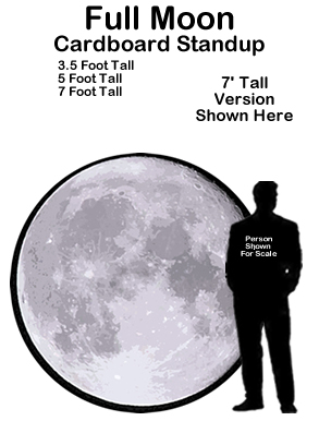 Full Moon Cardboard Cutout Prop