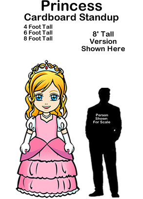 Princess Cardboard Cutout Standup Prop