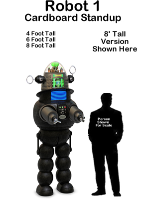 Robot 1 Cardboard Cutout Standup Prop