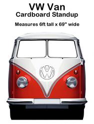 VW Van Cardboard Cutout Standup Prop