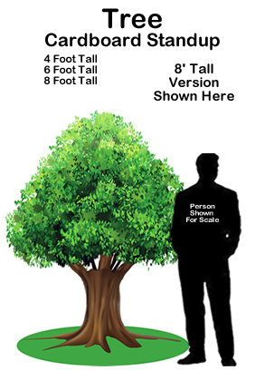 Tree Cardboard Cutout Standup Prop