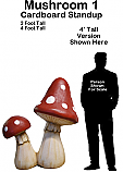 Mushroom 1 Cardboard Cutout Standup Prop