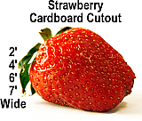 Strawberry Cardboard Cutout Standup Prop