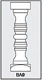 BA9 - Architectural Foam Shape - Baluster