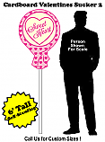  Valentine Sucker 2 Cardboard Cutout Standup Prop - Self Standing